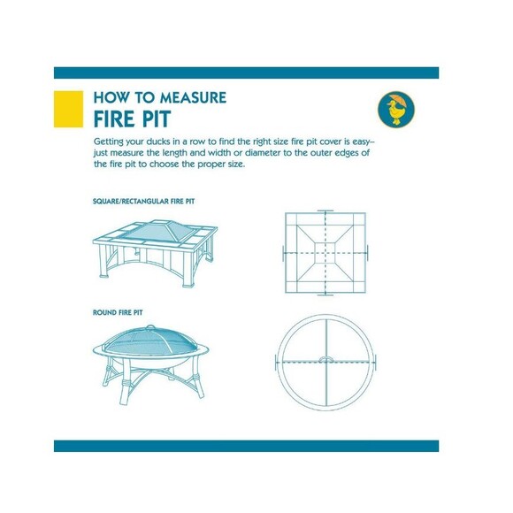 Classic Accessories Duck Covers Ultimate 56 in. Rectangle Fire Pit Cover New - Picture 8 of 10